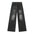 IEFB Summer Men's Denim Pants Old Blue Washed Male Jeans Straight Casual Menwear Loose Wide Leg Trousers New Fashion 9C354